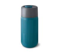 BLACK + BLUM - Verre de Voyage Isotherme - Couvercle Anti-Fuite - Idéal pour Café et Thé - Parfait pour les Déplacements Quotidiens - Bleu Océan - 350ml