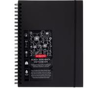 Black Book - Carnet À Croquis A4 Portrait, 40 Pages De Papier Noir Non-Acide, Dos Rigide, Reliure Spirale, Qualité Professionnelle, 2300379[L1438]