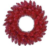 Black Box Couronne de Noël Colchester - 75x75x20 cm - PVC - Rouge