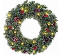 Black Box Couronne de Noël Creston - 45x45x0 cm - PVC - Vert