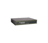 Black Box KVM-over-IP Transmitter - Dual-Monitor, (2) DVI-D, USB 2.0, Audio, Dual Network Ports RJ45 and SFP