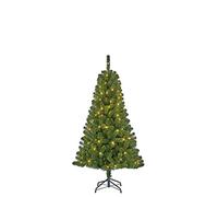 Black Box Trees Charlton Sapin de Noël Artificiel avec éclairage LED - H155 x Ø91 cm - Vert