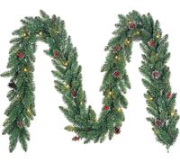 Black Box Trees Creston Guirlande de Noël avec éclairage LED - L270 cm - Vert