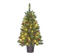 Black Box Trees Creston Sapin de Noël Artificiel Lumineux H90 x Ø50 cm - Arbre e