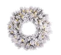 Black Box Trees Dinsmore Couronne de Noël avec éclairage LED - Ø60 cm - Vert givre
