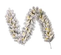 Black Box Trees Grimshaw Guirlande Dual LED Vert Givre Blanc Chaud 30L 140 Tips Batterie et minuteur - l180xd25cm