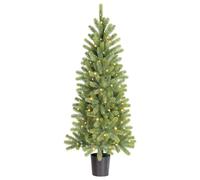 Black Box Trees Nagoya Sapin de Noël Artificiel avec éclairage LED et Fonction minuterie - H120 x Ø60 cm - Vert
