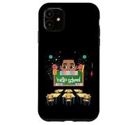 Black Boy Magic Rack to School Hello Melanin Todller Boys Coque pour iPhone 11