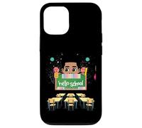 Black Boy Magic Rack to School Hello Melanin Todller Boys Coque pour iPhone 12/12 Pro