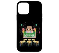 Black Boy Magic Rack to School Hello Melanin Todller Boys Coque pour iPhone 12 Mini