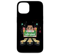 Black Boy Magic Rack to School Hello Melanin Todller Boys Coque pour iPhone 13