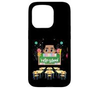 Black Boy Magic Rack to School Hello Melanin Todller Boys Coque pour iPhone 15 Pro