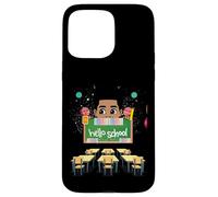 Black Boy Magic Rack to School Hello Melanin Todller Boys Coque pour iPhone 15 Pro Max
