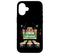 Black Boy Magic Rack to School Hello Melanin Todller Boys Coque pour iPhone 16