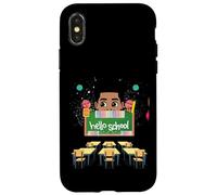 Black Boy Magic Rack to School Hello Melanin Todller Boys Coque pour iPhone X/XS