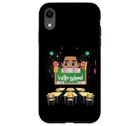 Black Boy Magic Rack to School Hello Melanin Todller Boys Coque pour iPhone XR