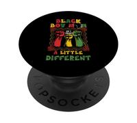 Black Boy Mom So I Pray Little Different Fête des Mères Noires PopSockets PopGrip Adhésif