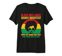 Black Brilliance Black History Month Rend Hommage au passé, à Forge et à l'avenir T-Shirt Haut de Gamme