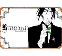 Black Butler Affiche murale décorative rétro en métal 20,3 x 30,5 cm
