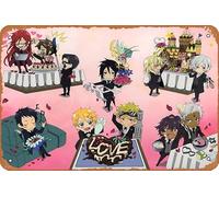 Black Butler Affiche murale décorative rétro en métal 20,3 x 30,5 cm