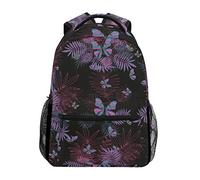Black Butterfly Bandoulière Sacs Cartable à Dos à Cartable Étudiants Sac pour Scolaire Filles Voyages Garçons