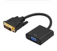 Black Câble Adaptateur DVI D DVI Mâle vers VGA Full HD, Convertisseur de Câble Vidéo 1080P, 24+1 25 Broches v
