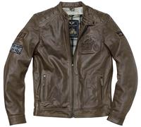 Black-Cafe London Bangkok Veste en cuir de moto, brun, taille 52 pour homme