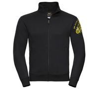 Black-Cafe London Classic Fleece Sweat Jacket, noir-or, taille M pour homme