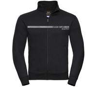Black-Cafe London Elegance Sweat Jacket, noir-gris, taille S pour homme