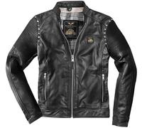 Black-Cafe London Milano 2.0 Veste en cuir moto, noir, Taille 52
