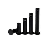 Black Carbon Steel GB882 Pin de chagrin avec goujon de pignon à tête plate plate à tête plate cylindrique,M4 (10PCS),40mm