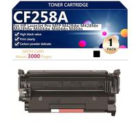 Black Cartouche de Toner Haute Capacité CF258A de Remplacement pour HP Laserjet Pro MFP M428dw M428fdn M428fdw M404dw M404dn M404n Imprimante,Black-1 Pack