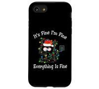 Black Cat, ça va, Je Vais Bien, Tout va Bien, Noël Coque pour iPhone SE (2020) / 7/8