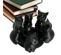 Black Cat Candle Stick Holders, 3D Printed Table Decoration, Desk Decor Candle Holder for Homeowners, Office, Apartment, Living Room, Bedroom, Study, Dressing Table, Window Sill, Bookshelf, Unique Cat