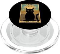 Black Cat Carte de Tarot The Protector PopSockets PopGrip pour MagSafe