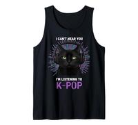 Black Cat Casque K-Pop Lover Music Fan Débardeur