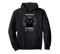 Black Cat Casque K-Pop Lover Music Fan Sweat à Capuche