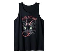 Black Cat Club Satan Lucifer Occult Satanic Débardeur