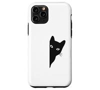 Black-Cat Coming Out Funny Peek a Boo Peeking Pet Coque pour iPhone 11 Pro
