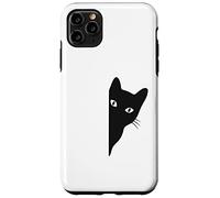 Black-Cat Coming Out Funny Peek a Boo Peeking Pet Coque pour iPhone 11 Pro Max