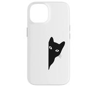 Black-Cat Coming Out Funny Peek a Boo Peeking Pet Coque pour iPhone 14