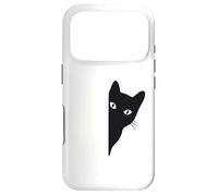 Black-Cat Coming Out Funny Peek a Boo Peeking Pet Coque pour iPhone 17 Pro