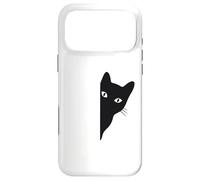 Black-Cat Coming Out Funny Peek a Boo Peeking Pet Coque pour iPhone 17 Pro Max