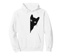 Black-Cat Coming Out Funny Peek a Boo Peeking Pet Sweat à Capuche