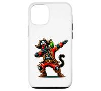 Black Cat Dabbing Dab Parrot Funny Halloween Pirate Costume Coque pour iPhone 12/12 Pro