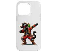 Black Cat Dabbing Dab Parrot Funny Halloween Pirate Costume Coque pour iPhone 14 Pro Max