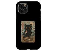 Black Cat Dango Tea Set Series Funny Kawaii Ukiyo Novelty Coque pour iPhone 11 Pro