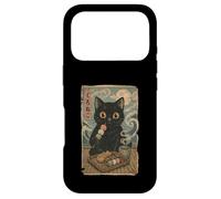 Black Cat Dango Tea Set Series Funny Kawaii Ukiyo Novelty Coque pour iPhone 17 Pro