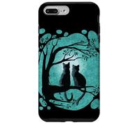 Black Cat Design for Women Kitten Couple Watch The Full Moon Coque pour iPhone 7 Plus/8 Plus