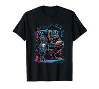 Black Cat Football Vibes T-Shirt - Urban Streetwear T-Shirt